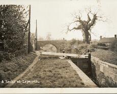 LHG02_0018 Canal at Lapworth looking towards Mill Lane. Bird in Hand on Left, Kingswood Hollow on the right